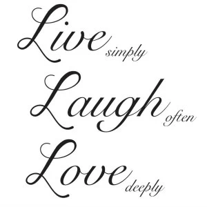 Fine Decor Fine Decor Live Laugh Love Wall Quote