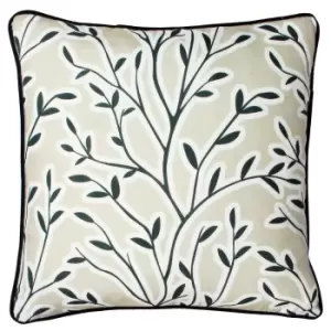 Annika Floral Cushion Oatmeal, Oatmeal / 50 x 50cm / Polyester Filled