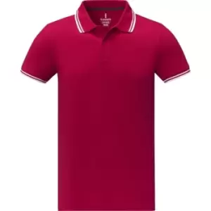 Elevate Mens Amarago Short-Sleeved Polo Shirt (XL) (Red)