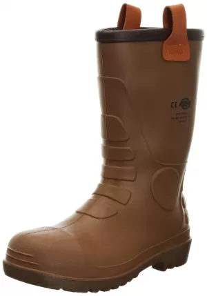 Dickies Safety Wellington Boot - Tan Size 11