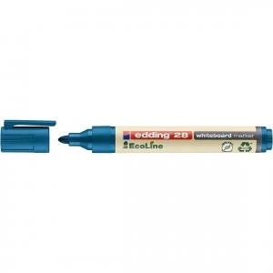 edding 28 EcoLine Whiteboard Bullet Tip Marker Blue Pack 10 75426ED