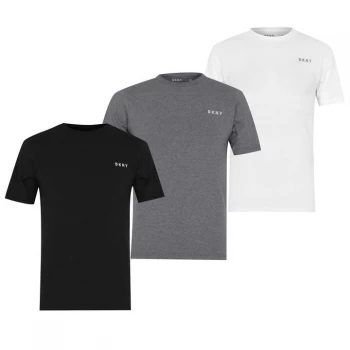DKNY 3 Pack Giants T Shirt - Blk/Wht/Gry