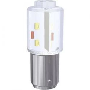 LED bulb BA15d Warm white 24 Vdc 24 V AC 14000 mlm Signal Construct MBRD150854