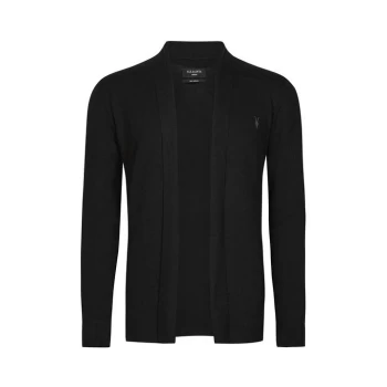 AllSaints Mode Merino Open Cardigan - Black