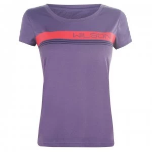 Wilson Vars Tech T Shirt Ladies - Purple