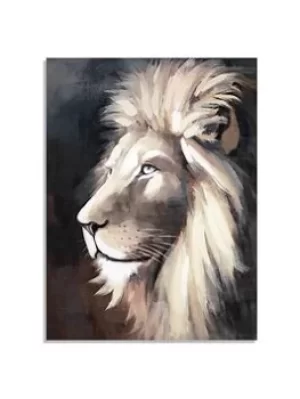 Arthouse Handpainted Lion Canvas