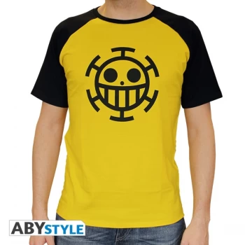 One Piece - Trafalgar Law Mens Large T-Shirt - Yellow