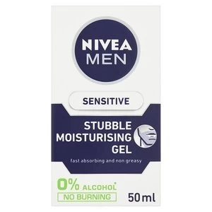 Nivea Men Sensitive Stubble Moisturiserising Gel 50ml