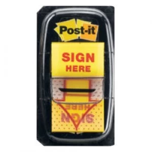 Post it Index Flags 680 9 Yellow 1.19 x 4.32cm 70gsm 50 Strips