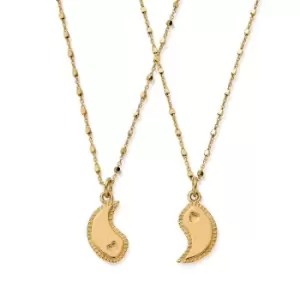 ChloBo Gold Plated Personalised We Go Together Necklace Set