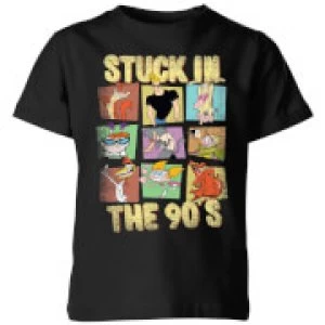 Cartoon Network Stuck In The 90s Kids T-Shirt - Black - 11-12 Years