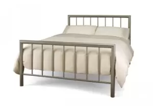 Serene Modena 4ft Small Double Champagne Metal Bed