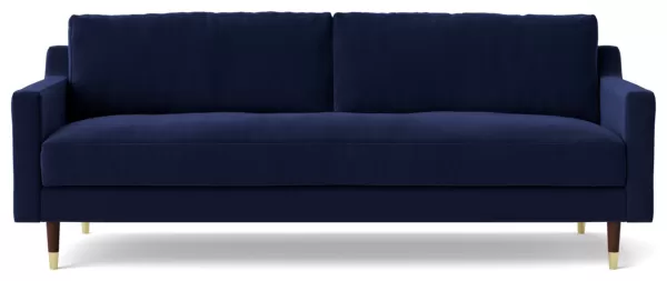Swoon Rieti Velvet 3 Seater Sofa - Ink Blue