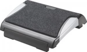 Qconnect Footrest With Carpet Blk/silv