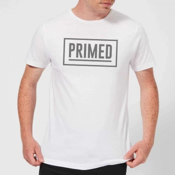 Primed Box Logo T-Shirt - White - 3XL