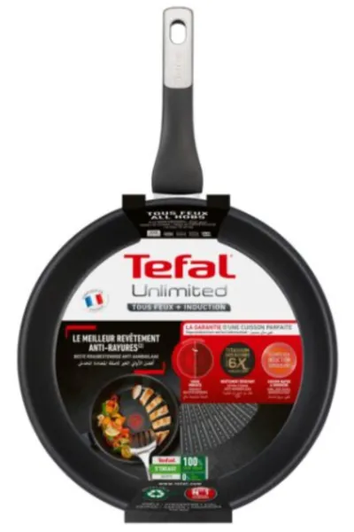 Tefal Unlimited Frying Pan - Size: 28cm - Black - Aluminium