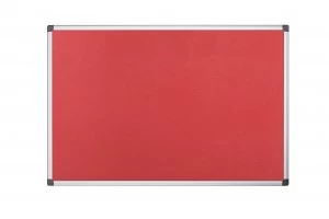 Bi-Office 1200x900mm Red Felt Board FA0546170