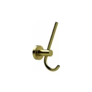 Bond Double Robe Hook - Polished Untreated Brass - 8712MP1 - Miller