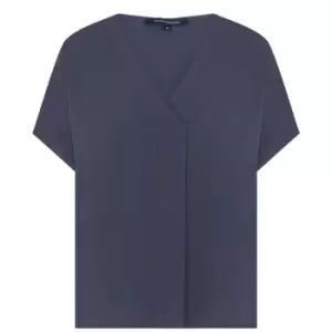 French Connection Crepe Light Top - Blue