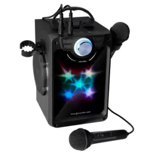 Easy Karaoke Pop Box Karaoke Machine, black