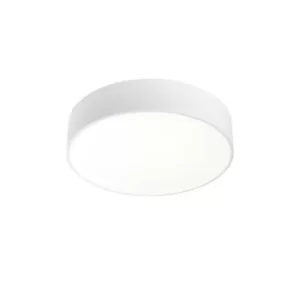 Caprice LED Round Flush Ceiling Light White Phase Cut Dimming 33cm 2720lm 3000K