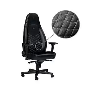 noblechairs ICON Gaming Chair PU Leather BlackPlatinum White GC-00K-NC