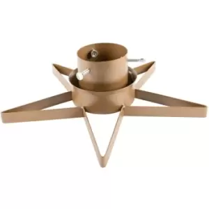 Harbour Housewares - Metal Star Christmas Tree Stand - Gold