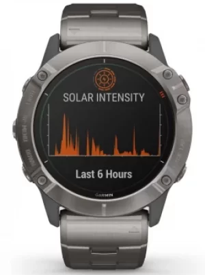 Garmin Fenix 6X Pro Solar Edition Titanium Bracelet Smartwatch...