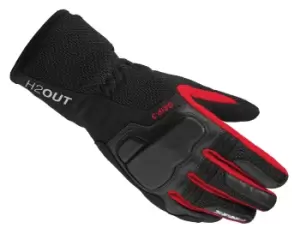 Spidi Grip 3 H2Out Ladies Motorcycle Gloves, black-red, Size S for Women, black-red, Size S for Women