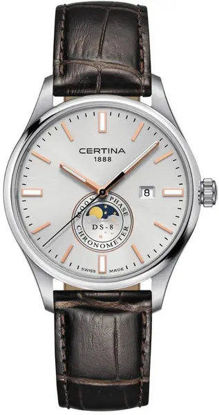 Certina Watch DS-8 Moon Phase - Silver CRT-598