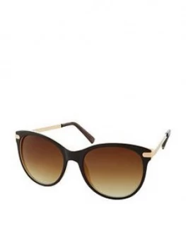 Accessorize Rubee Flat-Top Sunglases - Brown