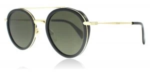 Celine CL 41424S Sunglasses Black Gold ANW 49mm