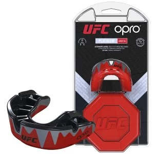 UFC Platinum Fangz Mouthguard by Opro Red/Black/Silver Adult
