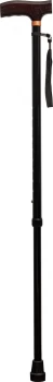 Aidapt Extendable Black Walking Cane with Strap