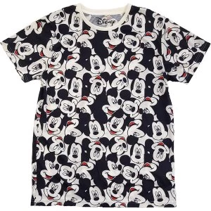 Disney - Mickey Mouse AOP Heads Unisex Small T-Shirt - White