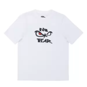 No Fear New Graphic T Shirt Junior Boys - White
