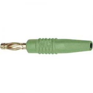 Straight blade plug Plug straight Pin diameter 4mm Green Staeu