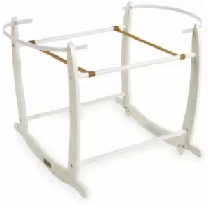Deluxe White Moses Basket Rocking Stand - White - Clair De Lune