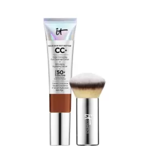 IT Cosmetics Your Skin But Better CC + Cream and Mini Brush Kit - Deep