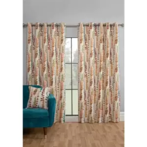 Sundour - Santa Maria Pencil Pleat Curtain Pair Rumba 66x54 - Orange