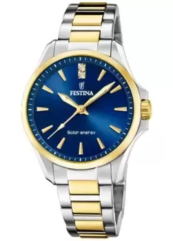 Festina F20655/4 Womens Solar Energy (34mm) Blue Dial / Two Watch