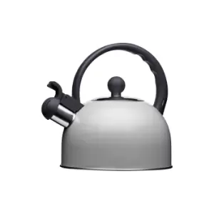 Living Nostalgia Traditional Whistling Kettle, 1.3 Litre, French Grey, Display Boxed