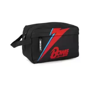 Rock Sax Lightning David Bowie Toiletry Bag (One Size) (Black)