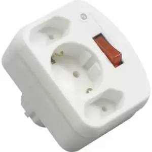 REV 00135501 Socket splitter White