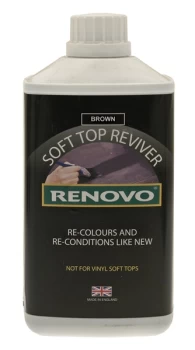 Soft Top Reviver - Brown - 1 Litre RHRBRO1124 RENOVO