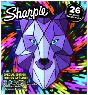 Sharpie Fine Point Permanent Markers Pack of 26- Multicolour