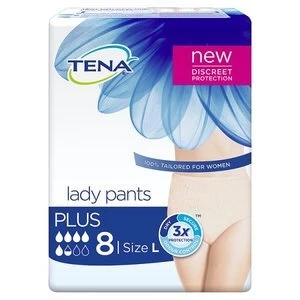 Tena Lady Pants Plus Large 8 Pack