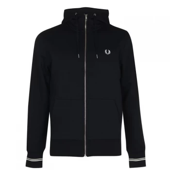 Fred Perry Fred Zipped Hooded Sweatshirt - Navy 248