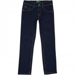 Benetton Boys 5 Pocket Denim Trousers - Indigo