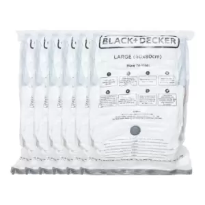 Black & Decker Black + Decker Vacuum Bag 6 Pack - Large